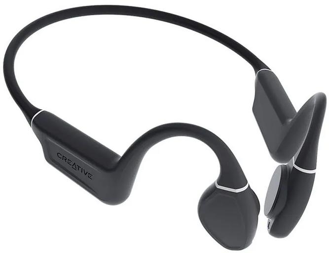 Гарнитура накладные Creative Outlier Free Plus черный беспроводные bluetooth шейный обод (51EF1080AA001) фото 2