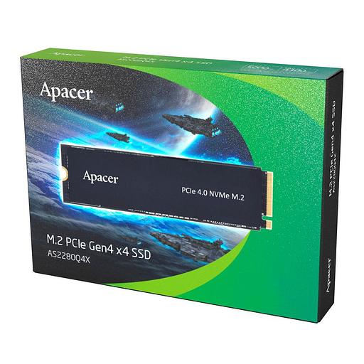 Твердотельный накопитель Apacer SSD AS2280Q4X 4TB M.2 2280 PCIe Gen4x4, R5000/W4400 Mb/s, 3D NAND, MTBF 1.5M, NVMe 1.4, 1200TBW, Retail, 3 years (AP4TBAS2280Q4X-1) (AP4TBAS2280Q4X-1) фото 3