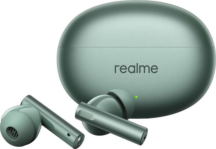 Гарнитура внутриканальные Realme Buds Air 6 зеленый беспроводные bluetooth в ушной раковине (631209000124) фото 2