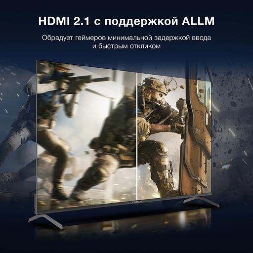 Телевизор LED Hyundai 50" H-LED50BU7009 Android TV Frameless черный 4K Ultra HD 60Hz MEMC DVB-T DVB-T2 DVB-C DVB-S DVB-S2 USB WiFi Smart TV фото 8