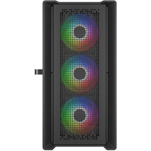 Корпус Powercase Корпус Powercase ByteFlow Micro Black, Tempered Glass, 4х 120mm ARGB fans, ARGB HUB, чёрный CAMBFB-A фото 3