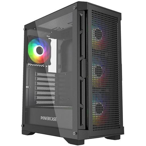 Корпус Powercase Корпус Powercase Ultimate Black, Tempered Glass, 4x 120mm ARGB fans, ARGB HUB, чёрный, ATX (CUB-A4) фото 2