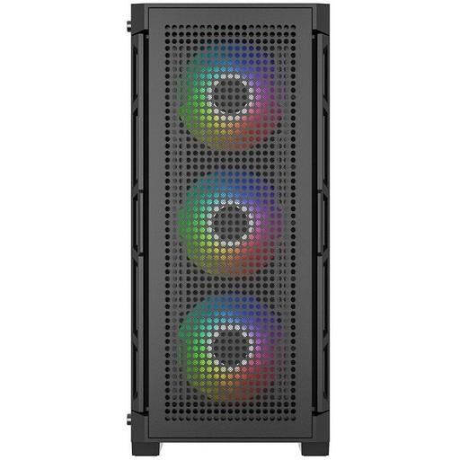 Корпус Powercase Корпус Powercase Ultimate Black, Tempered Glass, 4x 120mm ARGB fans, ARGB HUB, чёрный, ATX (CUB-A4) фото 6