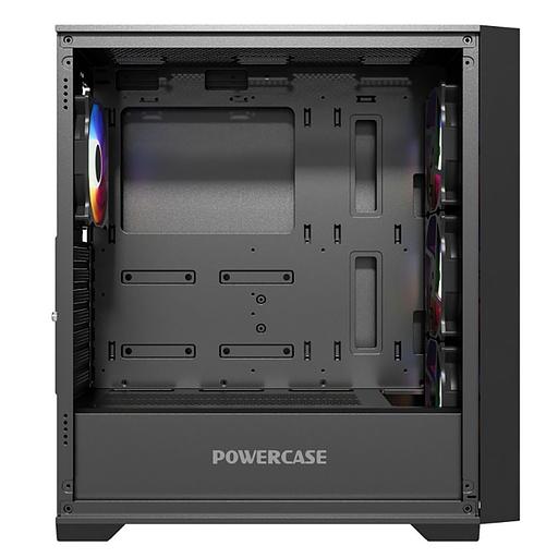 Корпус Powercase Корпус Powercase ByteFlow Black, Tempered Glass, 4x 120mm ARGB fans, ARGB HUB, чёрный, ATX (CBFB-A4) фото 5