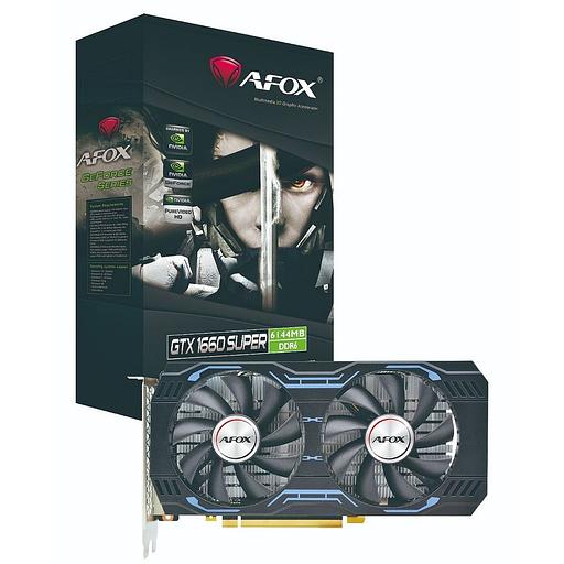 Видеокарта Afox GTX1660 SUPER 6GB GDDR6 192bit DVI DP HDMI 2FAN RTL фото 1