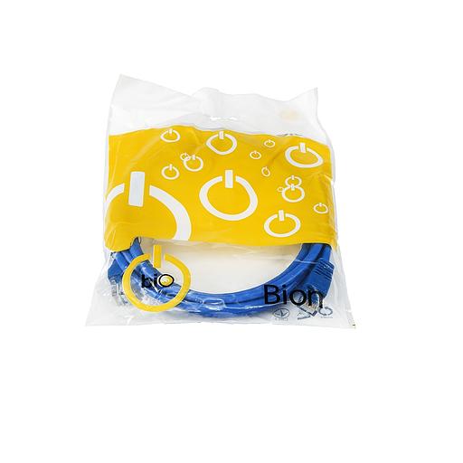 Патч-корд Bion [BPC-U5E101-3M-BL] U/UTP, Cat.5e, AWG 26 (7/0,16мм), CCA, многожильный, PVC, 3м, синий фото 1