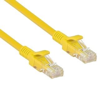 Exegate EX282031RUS Патч-корд Exegate UTP-RJ45-RJ45-5e-5M-YL, UTP, cat.5e, 5м, желтый фото 1