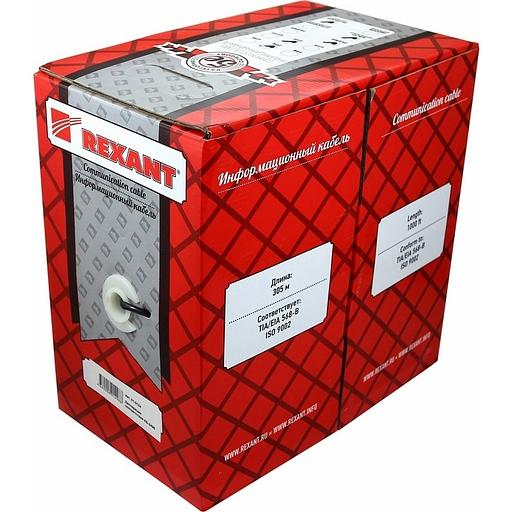 REXANT (01-0044) Кабель UTP CAT5e 4 пары (305м) 0.51 мм STRANDED фото 1