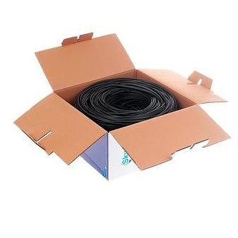 SkyNet Кабель UTP outdoor 4x2x0,48, медный, FLUKE TEST, кат.5e, однож., (305м) box, черный [CSS-UTP-4-CU-OUT] фото 1