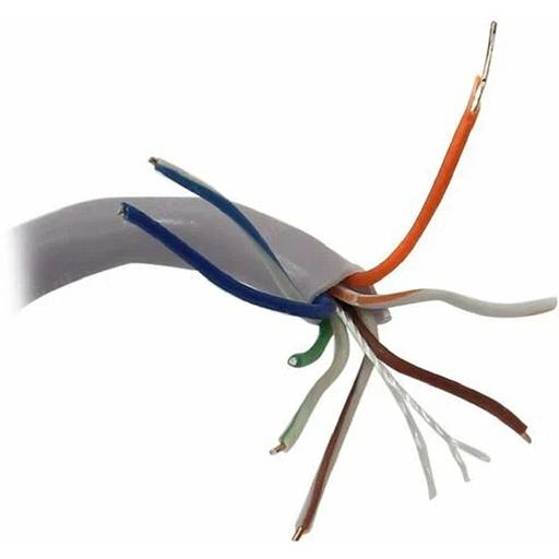 Exegate EX281817RUS Кабель Exegate UTP4-C5e-CCA-S25-IN-PVC-GY-305 UTP 4 пары кат.5e CCA, 25AWG, бухта 305м, серый, PVC фото 1