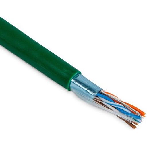 Rexant (01-0161) Кабель витая пара F/UTP, CAT 5e, нг(А)-LSLTx 4х2х0,52мм, 24AWG, внутренний, зеленый, 305м Rexant фото 1