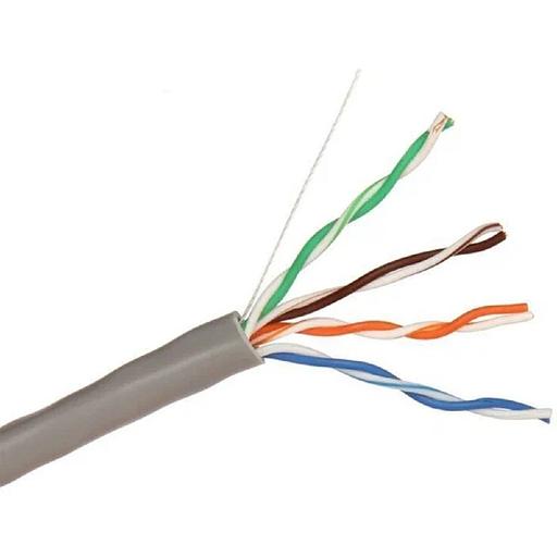 Exegate EX281809RUS Кабель ExeGate SFTP4-C5e-CU-S24-IN-PVC-GY-305 SFTP 4 пары кат.5e Exegate медь, 24AWG, экран, бухта 305м, серый, PVC фото 1