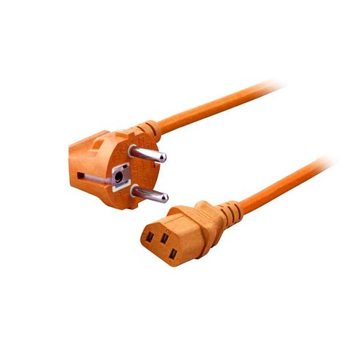 Кабель ACD ZJE-001 Шнур (кабель питания) ACD SUPER HEAVY DUTY 3*2,5 S22C13, (Schuko - C13), 10А, оранжевый, 2,0 м {50} фото 1