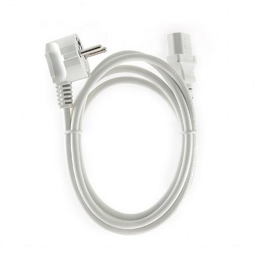 Кабель Cablexpert Кабель питания Cablexpert PC-186W-VDE, 1.8м, Schuko- C13, VDE, 10А, белый, с заземлением, пакет фото 1
