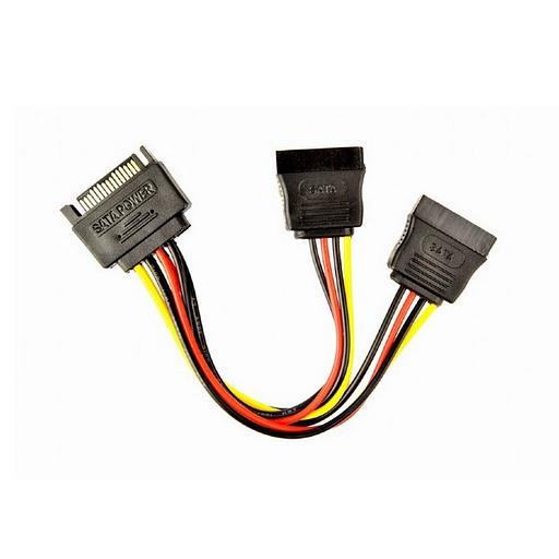 Кабель Cablexpert Кабель питания SATA Cablexpert CC-SATAM2F-01, 15pin (M)/2x15pin(F), на 2 SATA устр, 15см {400} (086394) фото 2