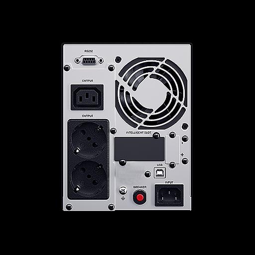 Сайбер Электро ИБП ЭКСПЕРТ-II-1000 {Онлайн, Напольное исполнение 1000ВА/900Вт USB/RS-232/SNMPslot (2 EURO + 1 IEC С13) (12В /7Ач. х 2)} фото 3