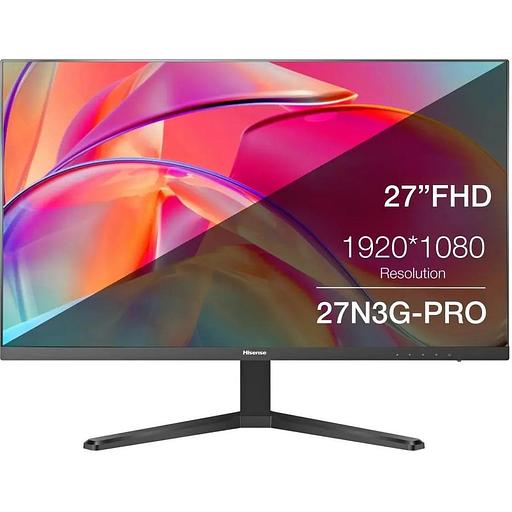 Монитор 27" Hisense 27N3G-PRO Black (IPS, 1920x1080, D-sub+HDMI, 5 ms, 178°/178°, 250 cd/m, 1000:1, 100Hz) фото 2