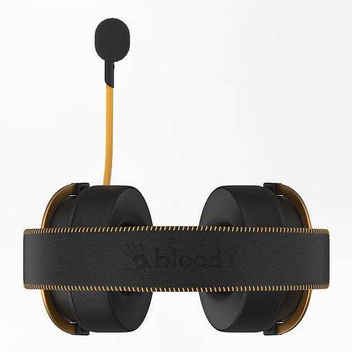 Наушники с микрофоном A4Tech Bloody M595 Renegade черный/рисунок 2.3м мониторные USB оголовье (M595) фото 7