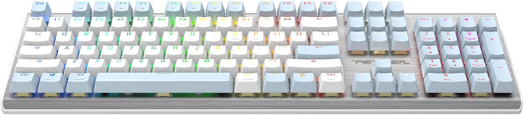 Клавиатура A4Tech Fstyler FS100 Neon механическая синий/белый USB for gamer LED (FS100) фото 8