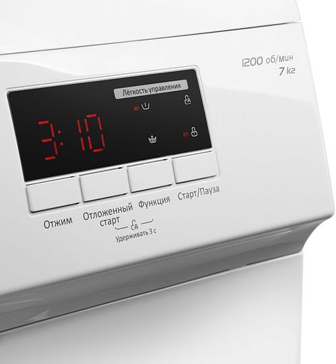 Стиральная машина Maunfeld MFWM127WH класс: A+++ загр.вертикальная макс.:6.5кг белый фото 9