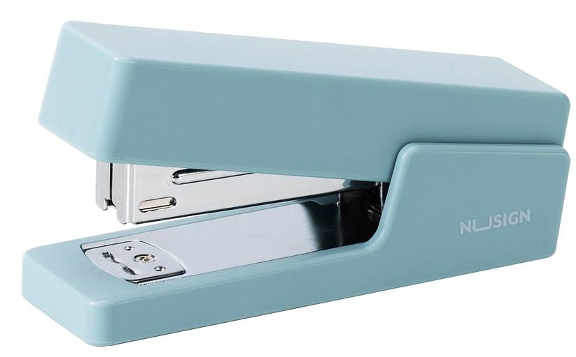 Степлер Deli ENS084 Nusign 24/6 26/6 (20листов) синий 100скоб коробка фото 1