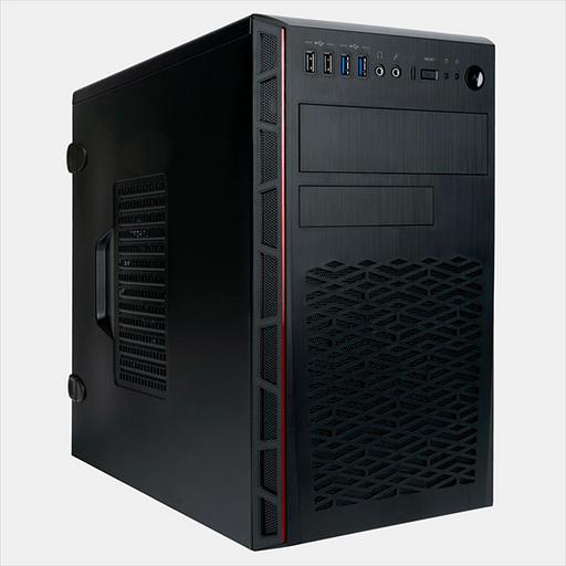 Корпус Mini Tower InWin EMR065 Black __________ U3.0*2+U2.0*2 A(HD) +intrusion switch mATX (6193033) фото 1