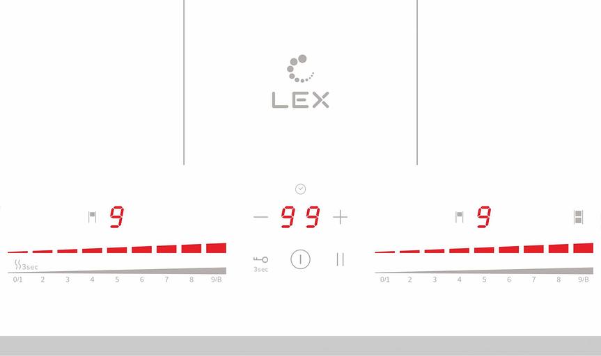 Индукционная варочная поверхность Lex EVI 641C WH белый фото 2