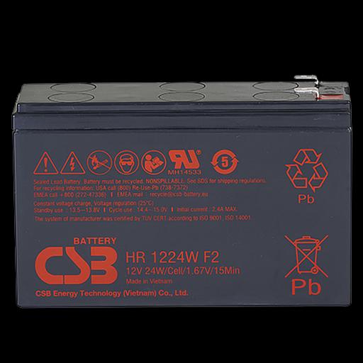 Акб CSB Аккумуляторная батарея для ИБП (12V/6Ah) (HR1224W F2 F1 CSB) фото 1