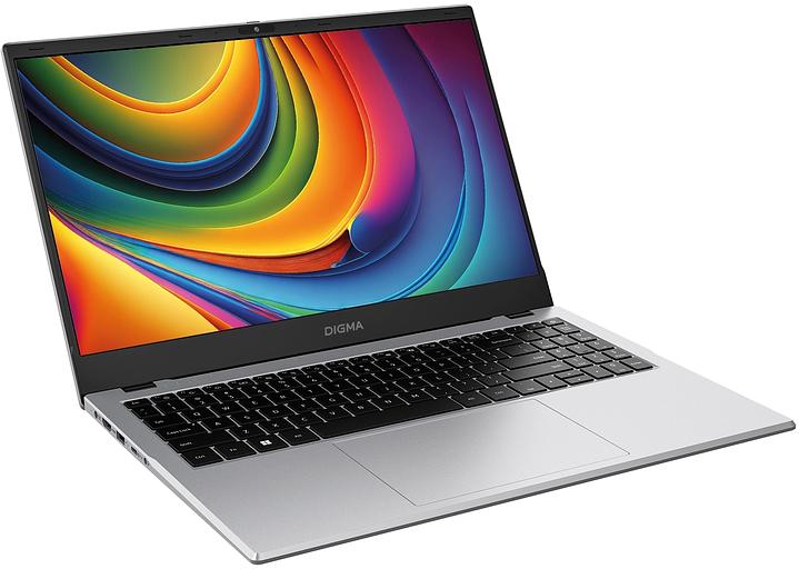 Ноутбук Digma EVE C5802 N100 8Gb SSD256Gb Intel UHD Graphics 15.6" IPS FHD (1920x1080) Windows 11 Professional silver WiFi BT Cam 5900mAh (DN15N1-8CXW01) фото 2