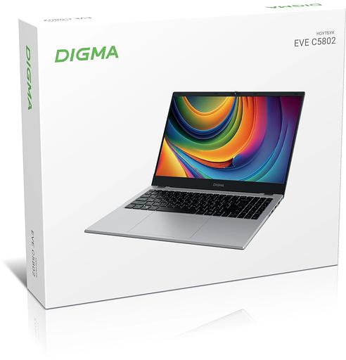 Ноутбук Digma EVE C5802 N100 8Gb SSD256Gb Intel UHD Graphics 15.6" IPS FHD (1920x1080) Windows 11 Professional silver WiFi BT Cam 5900mAh (DN15N1-8CXW01) фото 7