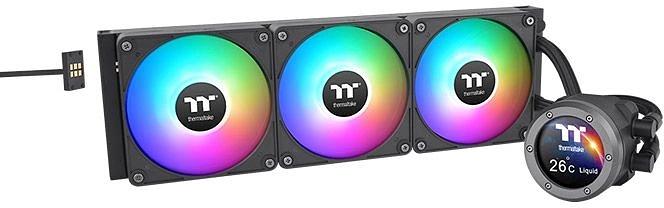 Система водяного охлаждения Thermaltake TH420 V2 Ultra EX ARGB Soc-AM5/AM4/1151/1200/1700 черный Al+Cu LCD Ret (CL-W417-PL14SW-A) фото 1