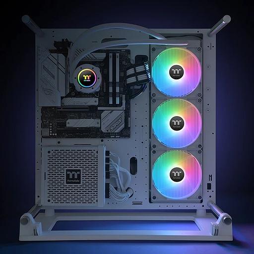 Система водяного охлаждения Thermaltake TH420 V2 Snow Edition ARGB Soc-AM5/AM4/1151/1200/1700 белый 4-pin 25.8dB Al+Cu Ret (CL-W378-PL14SW-A) фото 7