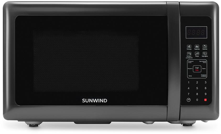 Микроволновая Печь SunWind SUN-MW007 20л. 700Вт черный фото 2