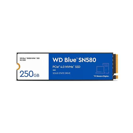 Твердотельный накопитель SSD Western Digital M.2 2280 250GB Blue SN580 WDS250G3B0E PCIe Gen4x4 with NVMe,3D TLC NAND фото 1