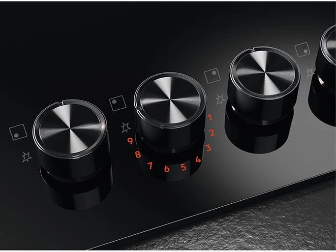 Газовая варочная поверхность AEG HKB75453NB черный фото 3