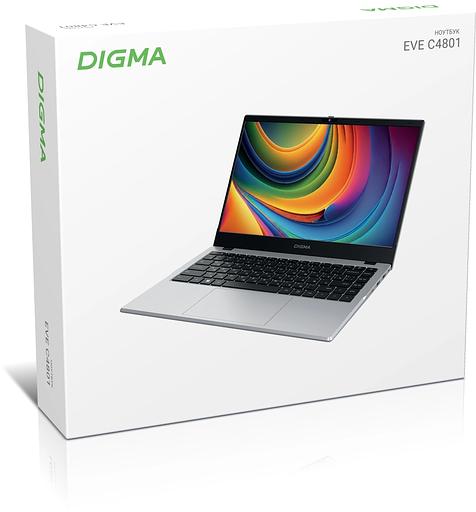 Ноутбук Digma EVE C4801 N100 8Gb SSD256Gb Intel UHD Graphics 14" IPS FHD (1920x1080) Windows 11 Professional silver WiFi BT Cam 5900mAh (DN14N1-8CXW01) фото 9