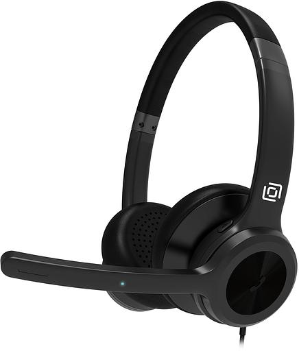Наушники с микрофоном Оклик HS-L800 черный накладные оголовье (1978719) фото 2