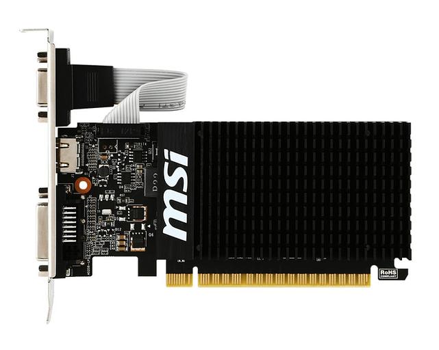 Видеокарта MSI NVIDIA GeForce GT 710 2 Гб DDR3 64 бит PCIE 2.0 8x Memory 1600 МГц GT7102GD3HLP фото 2