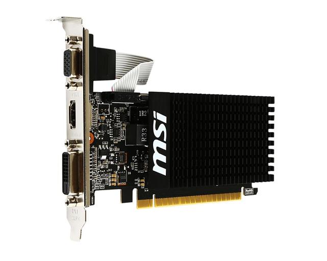 Видеокарта MSI NVIDIA GeForce GT 710 2 Гб DDR3 64 бит PCIE 2.0 8x Memory 1600 МГц GT7102GD3HLP фото 3