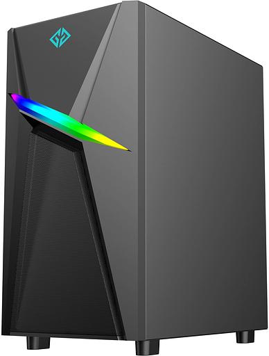 Корпус GMNG GG-CC103 черный без БП ATX 2x120mm 2xUSB2.0 1xUSB3.0 audio bott PSU фото 1