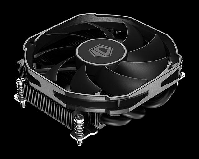 Cooler ID-Cooling IS-30A BLACK AM5/AM4 низкопрофильный высота 30mm ( TDP 100W, PWM, 4 тепл.трубки прямого контакта, FAN 92mm) BOX фото 1