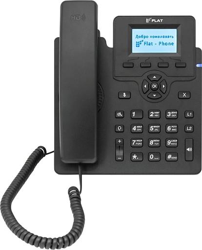 Телефон IP Флат Flat-Phone-C10 черный фото 1