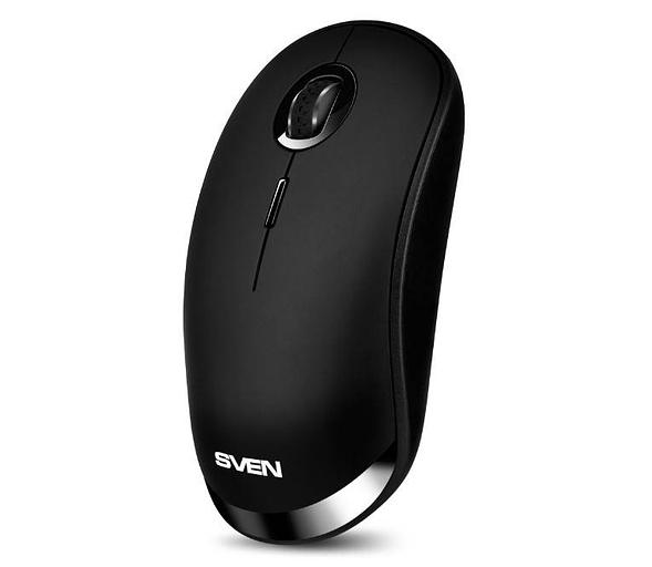 SVEN Беспроводная мышь RX-570SW чрн. (2.4GHz, BT, бесш. кл., АКБ, 3+1кл., ST, 800-1600DPI, блист.) фото 1