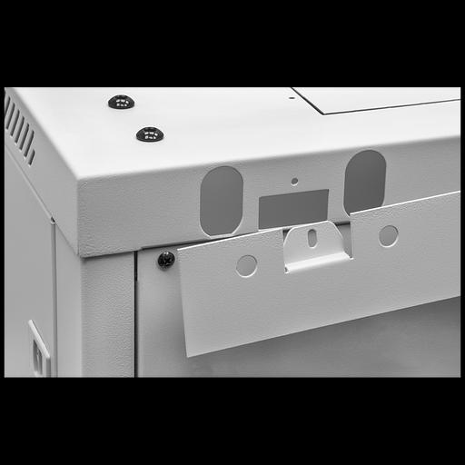 Шкаф телекоммуникационный настенный 6U, 600х450х370мм (металлическая дверь) фото 3