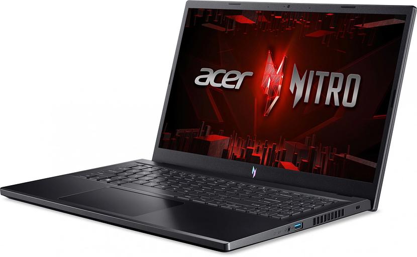 Ноутбук 15.6" IPS FHD ACER Nitro V 15 ANV15-51-593U black (Core i5 13420H/16Gb/512Gb SSD/4050 6Gb/noOS) (NH.QNBER.003) фото 3