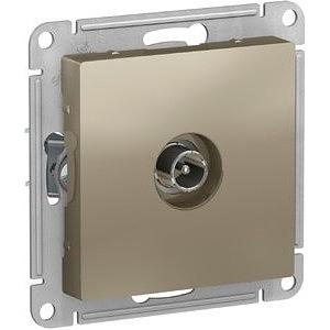 Systeme electric ATN000591 ATLASDESIGN TV РОЗЕТКА оконечная 1DB, механизм, ШАМПАНЬ фото 1