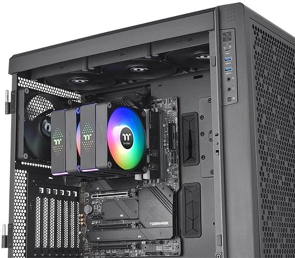 Устройство охлаждения(кулер) Thermaltake Astria 600 ARGB Soc-AM5/AM4/1151/1200/1700 черный Al+Cu 265W Ret (CL-P121-CA12SW-A) фото 6