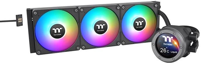 Система водяного охлаждения Thermaltake TH360 V2 Ultra EX ARGB Soc-AM5/AM4/1151/1200/1700 черный Al+Cu LCD Ret (CL-W415-PL12SW-A) фото 1