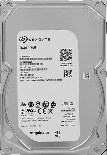 Жесткий диск Seagate SAS 3.0 4Tb ST4000NM003A Exos (7200rpm) 256Mb 3.5" фото 1