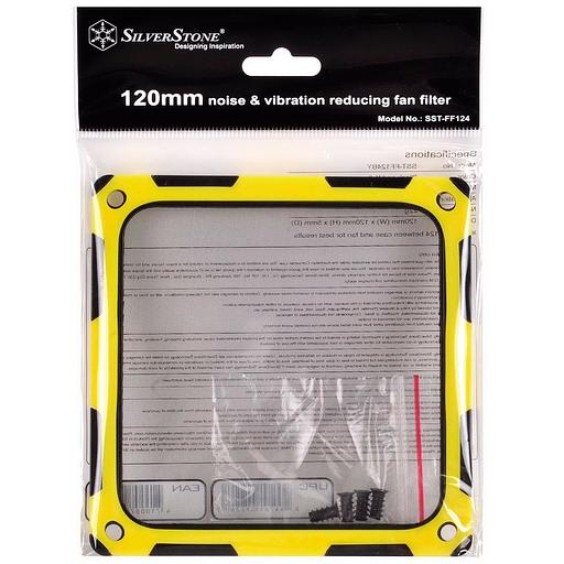 Сменный фильтр Silverstone SST-FF124BY 120-мм вибропоглощающий силиконовый фильтр вентилятора фото 6